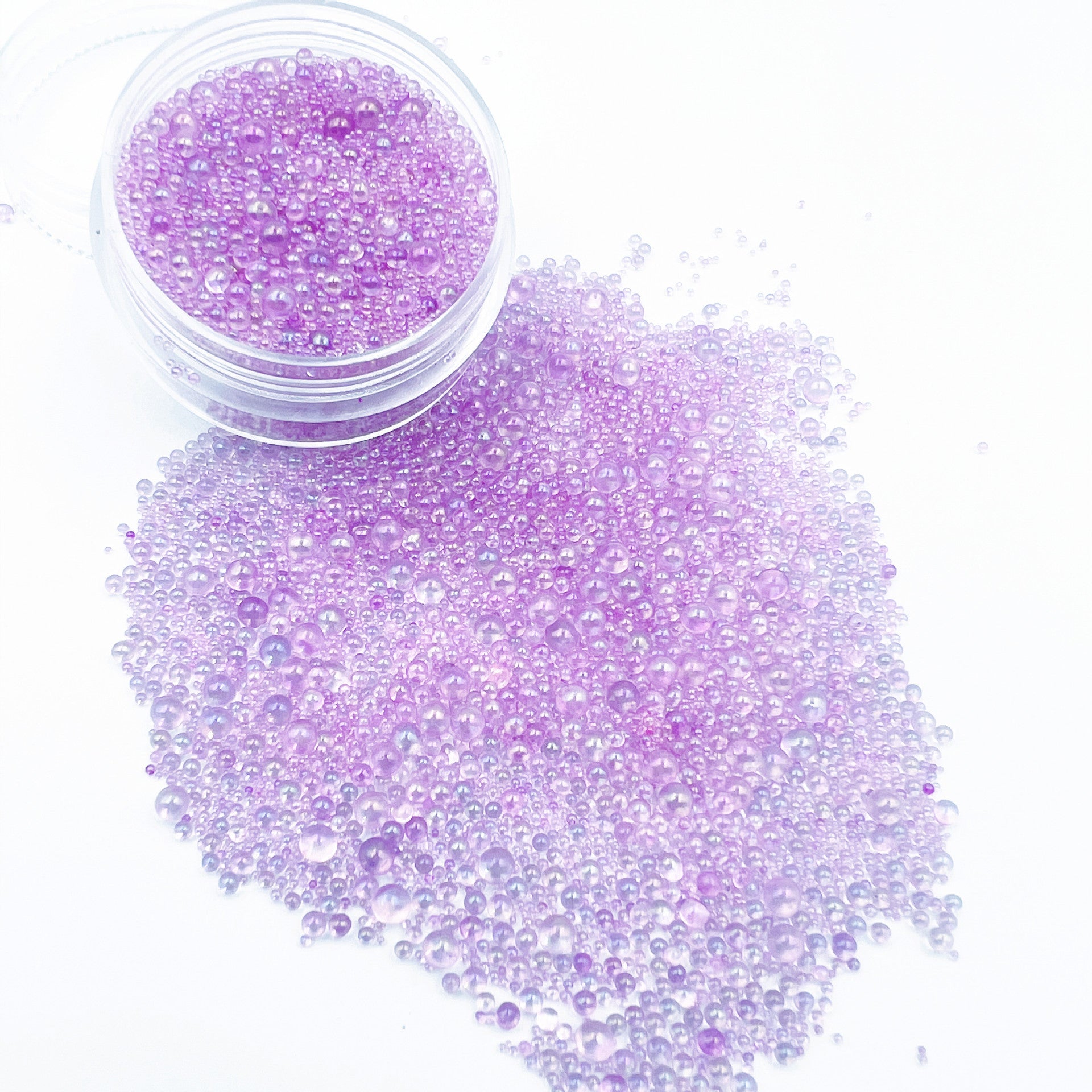 Wholesale Non-porous Bubble Beads Clear Glass Round Beads